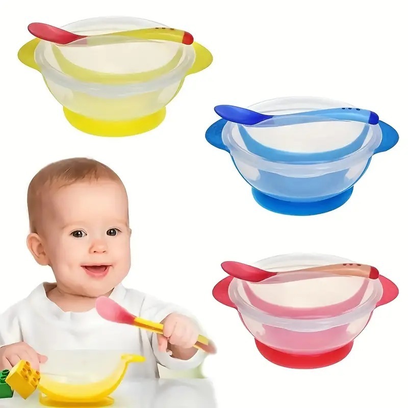 Miniatura 3 de Plato Antiderrame Con Cuchara Para Bebe